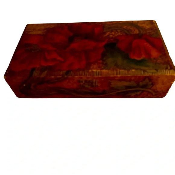 Antique Engraved Wood Cigar Box Ibor City - Picture 3 of 7